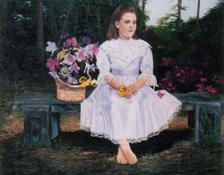 Young Girl with a Basket